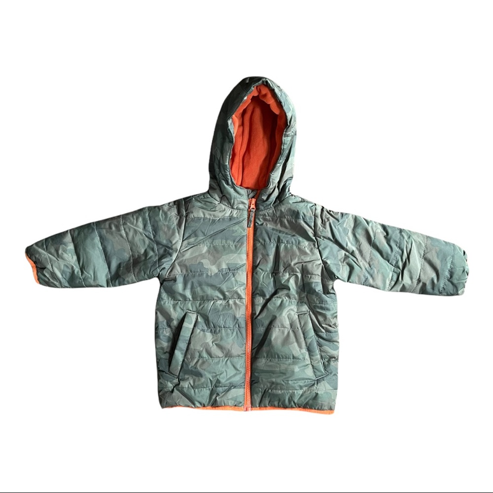 BOYS CAMOUFLAGE WINTER PUFFER JACKET SIZE 4T BRAND NEW WITH TAGS CAMO COAT